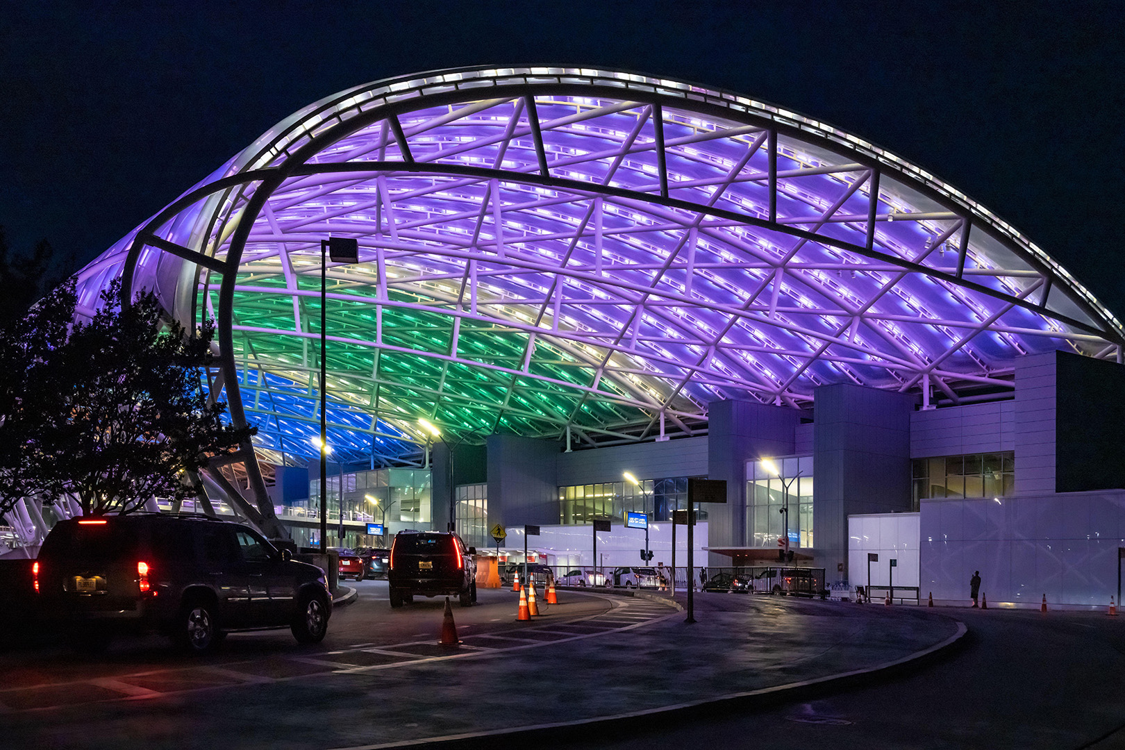 Airport canopy lighting from Hydrel